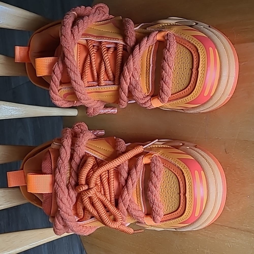 Unisex Chunky Orange Running shoes